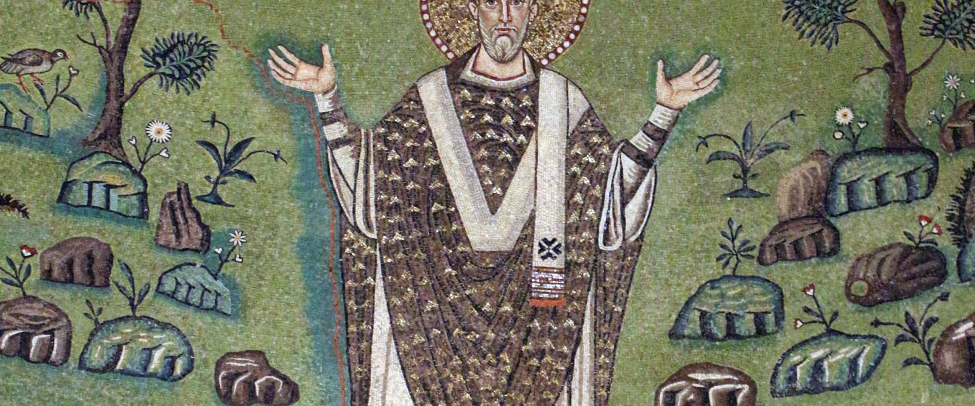 Sant'apollinare in classe, mosaici del catino, trasfigurazione simbolica, VI secolo, 15 s. apollinare foto di Sailko